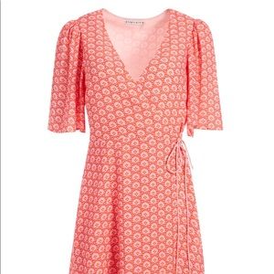 Alice and Olivia Sandra Printed Wrap Dress